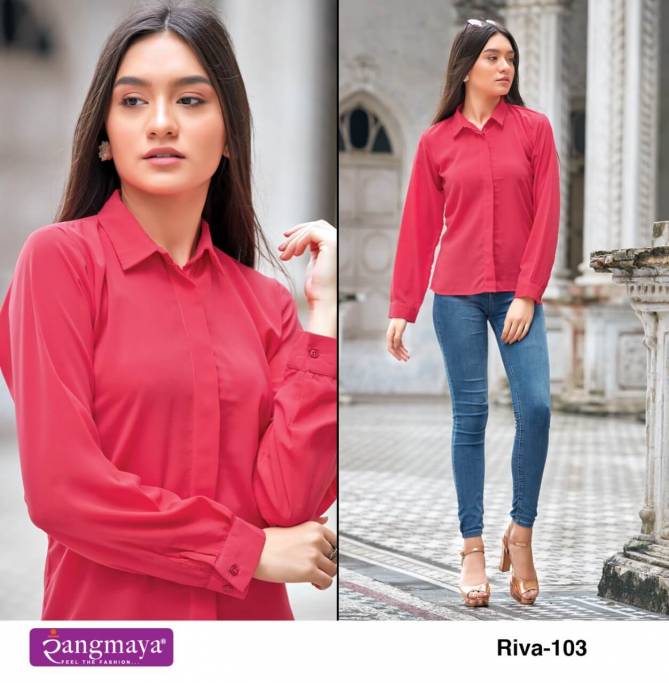 Rangmaya Riva New Designer Fancy Wear Ladies Top Collection